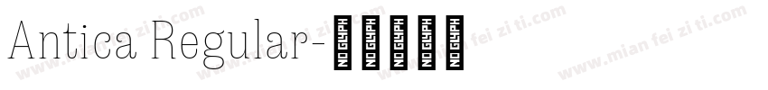 Antica Regular字体转换